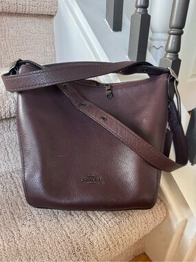 Coach Small Dufflette Crossbody Bag in Oxblood
